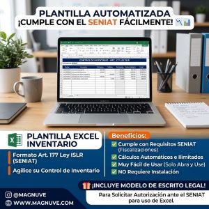 Plantilla en Excel: Libro de Entradas y Salidas de Inventario (Art. 177 Ley de ISLR)