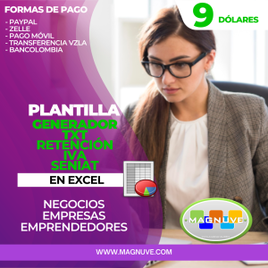 Plantilla Generador TXT Retención IVA SENIAT en Excel