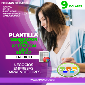 Plantilla Generador XML Retención ISLR SENIAT en Excel