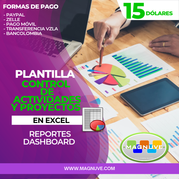 Plantilla Control de Actividades y Proyectos en Excel
