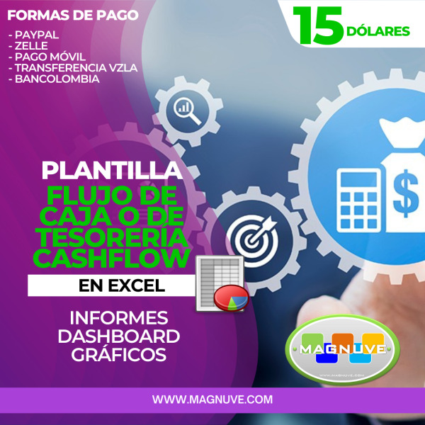Plantilla Flujo de Caja o de Tesorería CashFlow en Excel