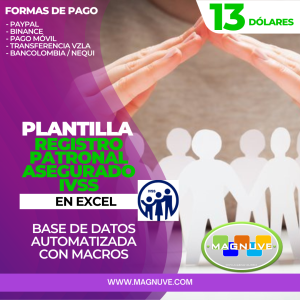 Plantilla Registro Patronal Asegurado IVSS En Excel