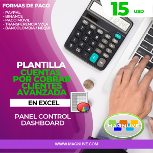 Plantilla Cuentas por Cobrar Clientes Avanzada en Excel