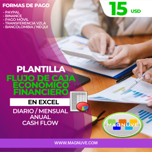 Plantilla Flujo de Caja Económico Financiero en Excel