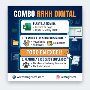 Combo RRHH Digital – Gestión Automatizada en Excel